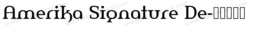 Amerika Signature De字体转换